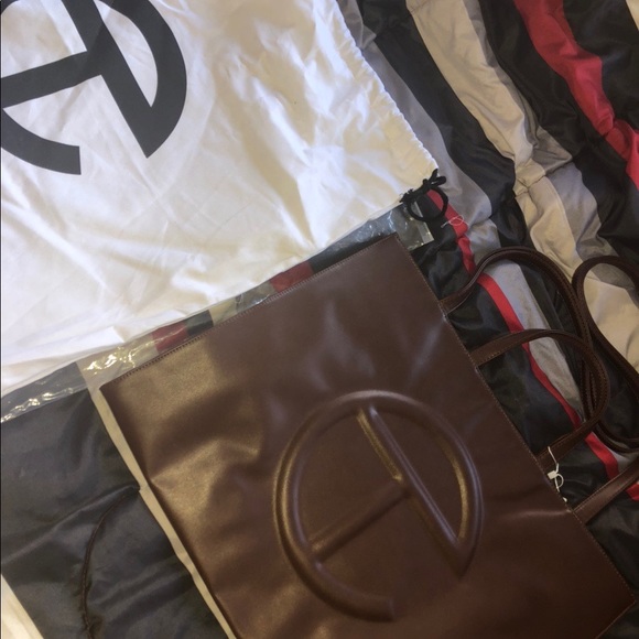 Large Chocolate Telfar Bag - Picture 1 of 6